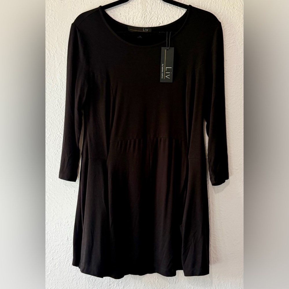 LIV Women's Long Sleeve Black Dress or Tunic